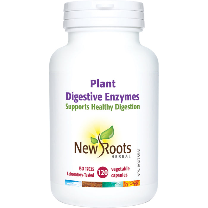 New Roots Plant Digestive Enzymes 120 Veg Capsules