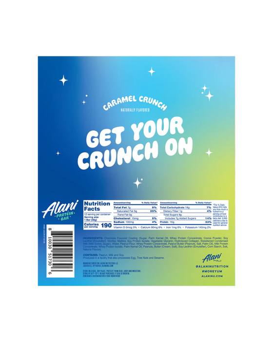 Alani Nu Caramel Crunch Protein Bar