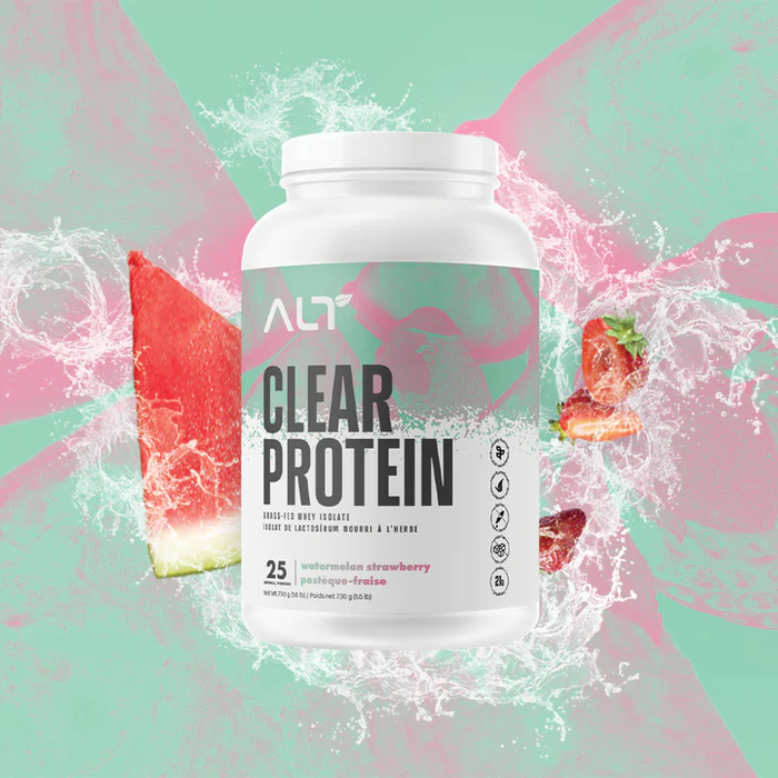 Watermelon Alt ALT Clear Protein Grass-Fed Whey Isolate - Watermelon Strawberry 25 Se ...