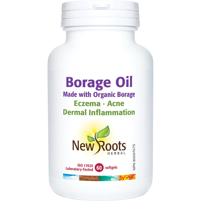 New Roots Borage Oil 60 Gelatin Softgel