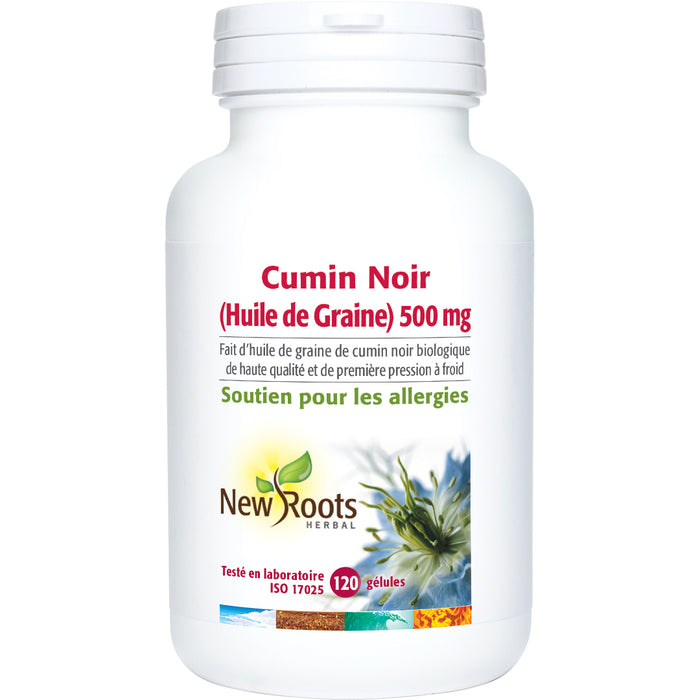 New Roots Black Cumin Seed Oil 500mg 120 Gelatin Softgel