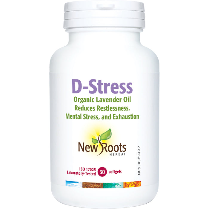 New Roots D-Stress 30 Softgels