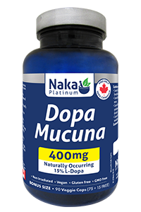 Naka Platinum Dopa Mucuna 400mg 90 Vegetable Capsules