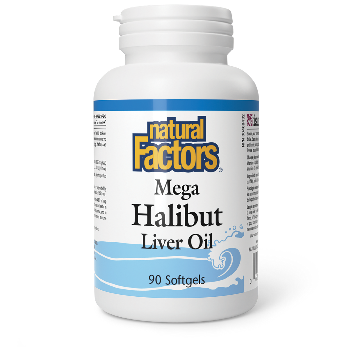 Natural Factors Mega Halibut Liver Oil 90 Gel Capsules — Bluewater