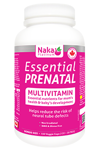 Naka Platinum Essential Prenatal Multivitamin 150 Vegetable Capsules