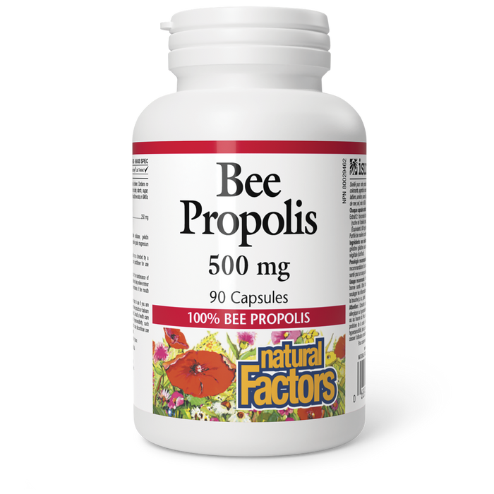 Natural Factors Bee Propolis 500mg 90 Veg Capsules