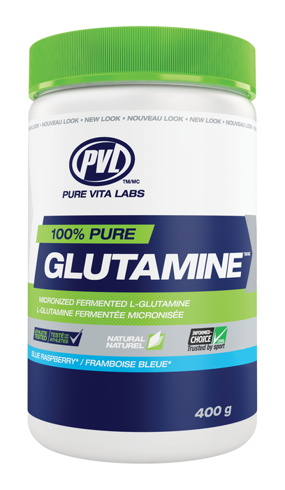 PVL 100% Pure Glutamine - Blue Raspberry 400g