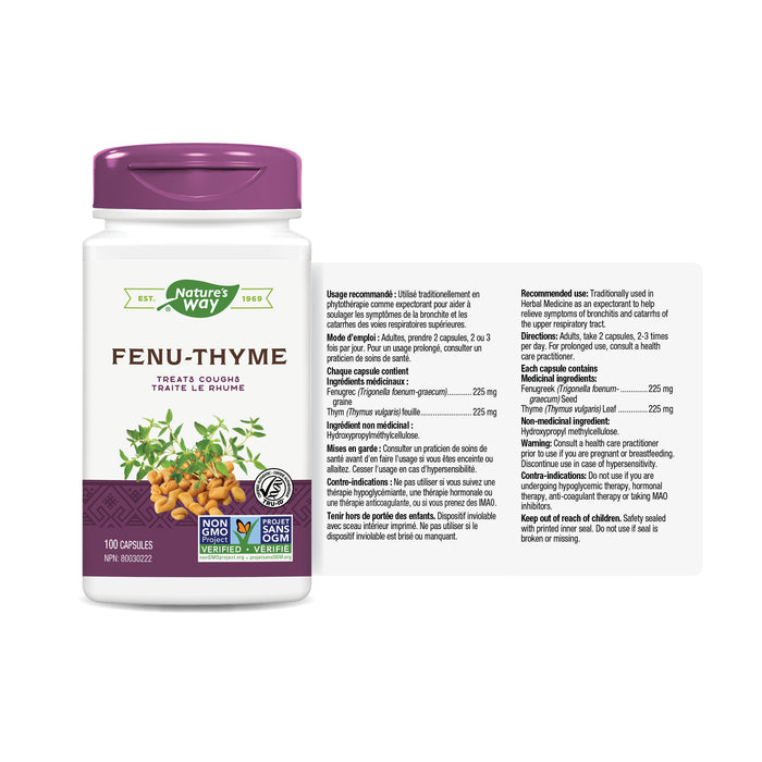 Nature's Way Fenu-Thyme 100 Veg Capsules