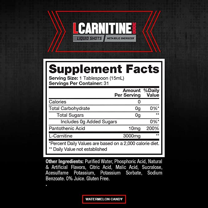 ProSupps L-Carnitine 1500 - Sour Watermelon Candy 473mL Bluewater Nutrition ProSupps L-Carnitine 1500 - Sour Watermelon Candy 473mL Bluewater Nutrition
