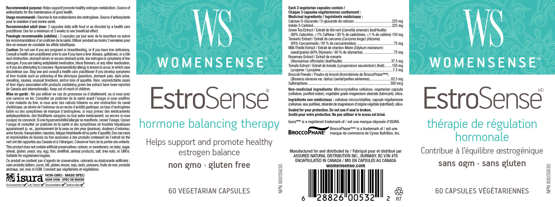WomenSense EstroSense® 60 Veg Capsules