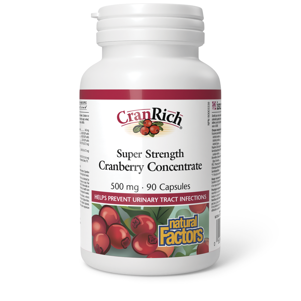CranRich Super Strength Cranberry Concentrate 500 mg 90 Gelatin Capsul ...