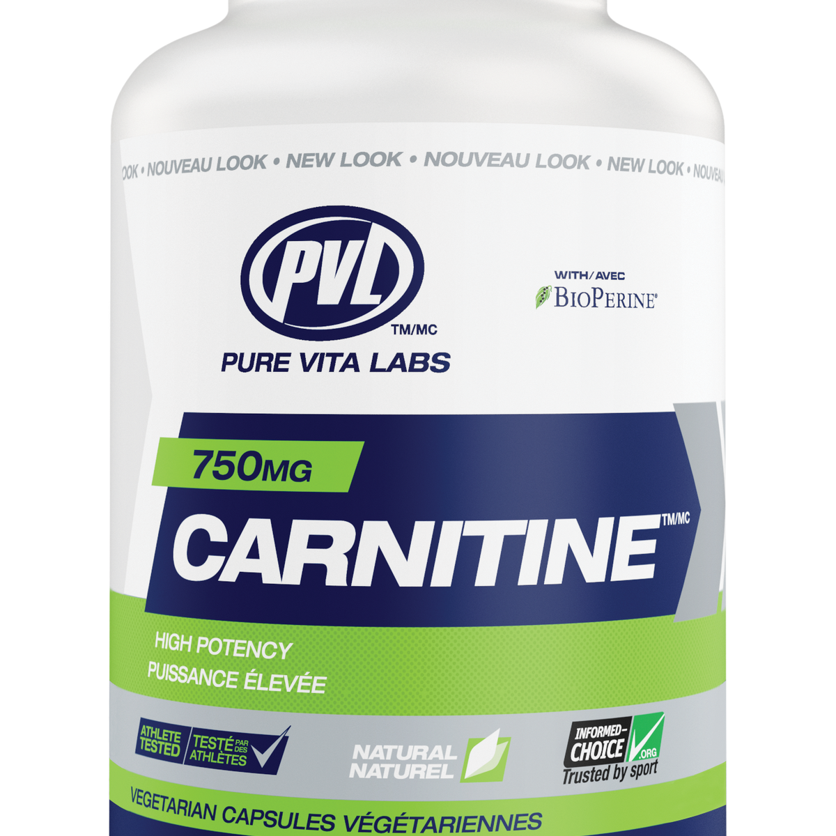 PVL 750mg Carnitine Tartrate 120 Veg Capsules — Bluewater Nutrition