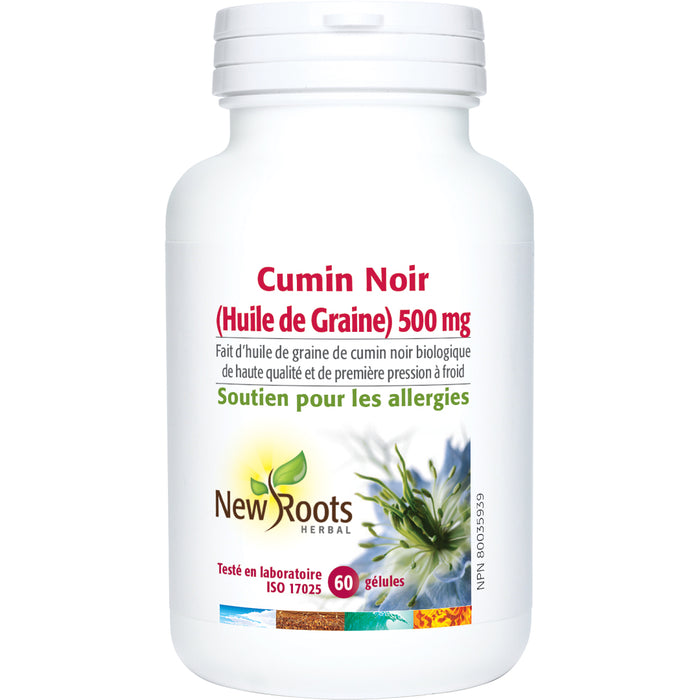 New Roots Black Cumin Seed Oil 500mg 60 Gelatin Softgel