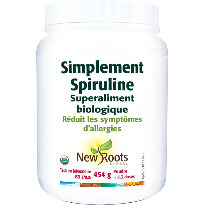 New Roots Simply Spirulina - Organic Superfood 454g