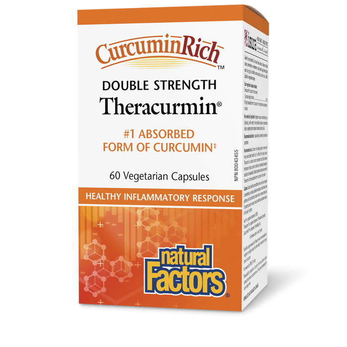 Natural Factors CurcuminRich Theracurmin Double Strength 60 Veg Capsules