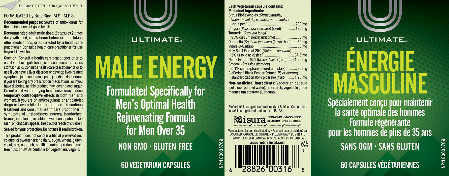 Ultimate Male Energy 60 Veg Capsules