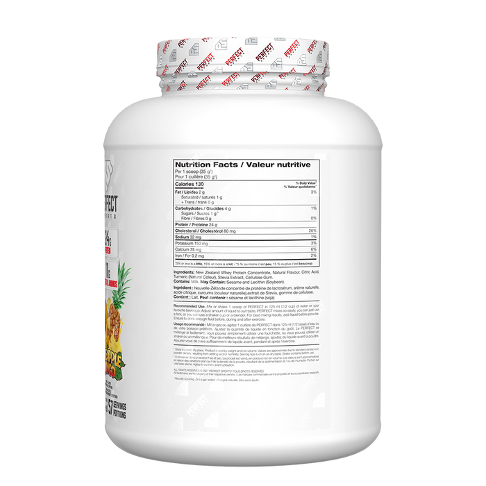 Perfect Sports PERFECT NEW ZEALAND WHEY PROTEIN - Pineapple Mango 4.4lb