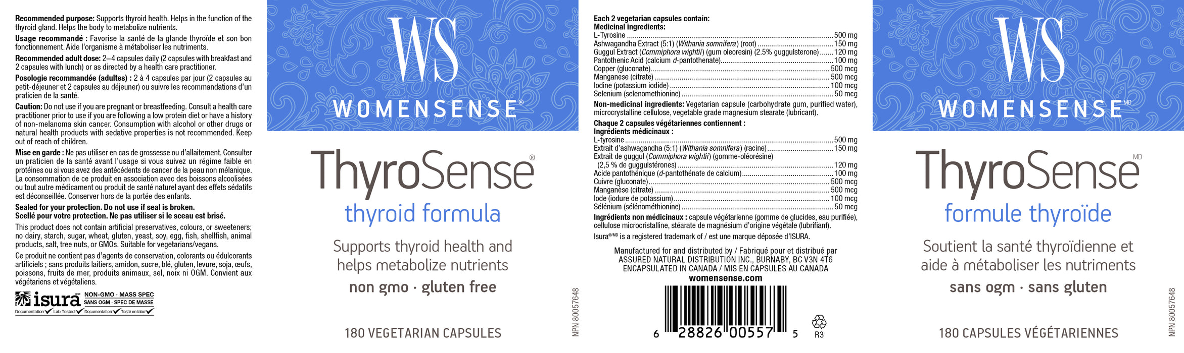 WomenSense ThyroSense® 180 Veg Capsules