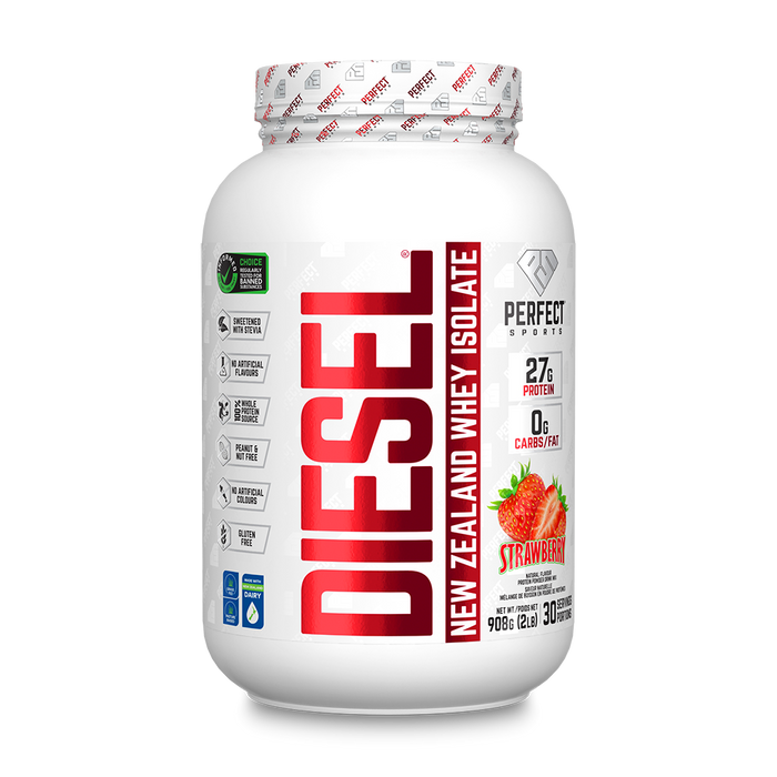 Perfect Sports DIESEL® NEW ZEALAND WHEY PROTEIN ISOLATE - Strawberry 2lb