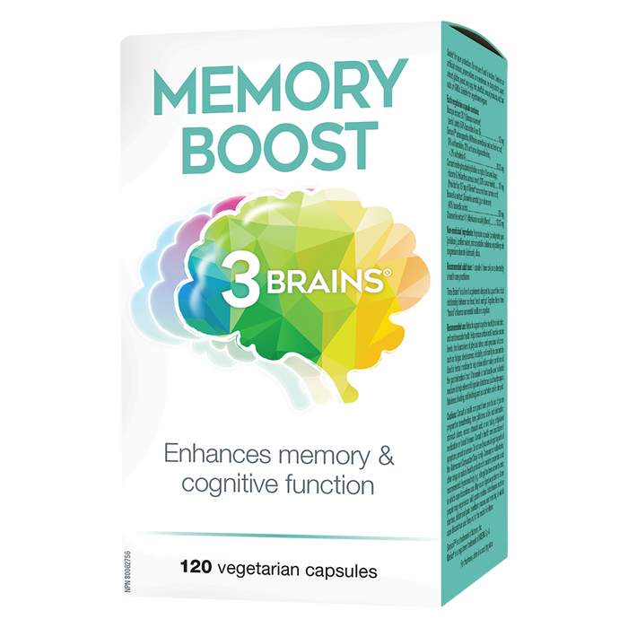 3-Brains Memory Boost 120 Veg Capsules