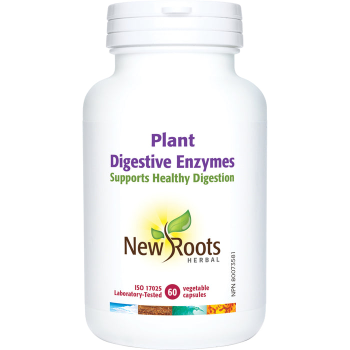 New Roots Plant Digestive Enzymes 60 Veg Capsules