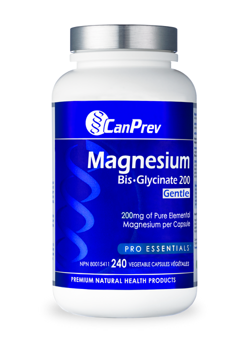 CanPrev Magnesium Bis-Glycinate 200 Gentle 240 Veg Capsules