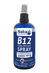 Naka Platinum Instant B12 Sublingual Spray 1000mcg 100mL